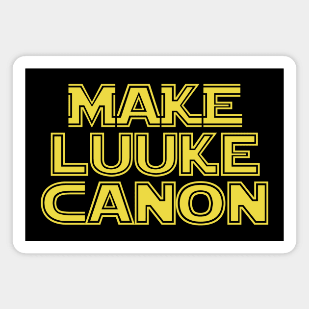 Make Luuke Canon Magnet by C E Richards
